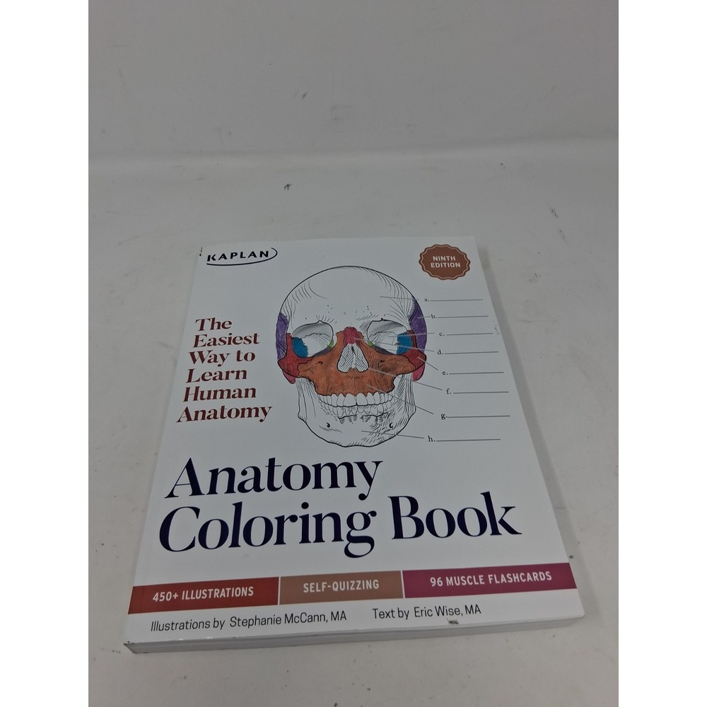 Kaplan Medical Anatomy Coloring Book- Brand New Never Used 9th Edition
